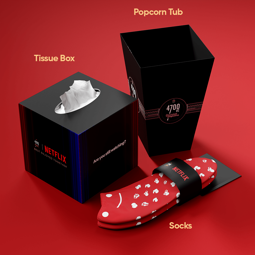 4700BC x Netflix Watch Party Box Plus