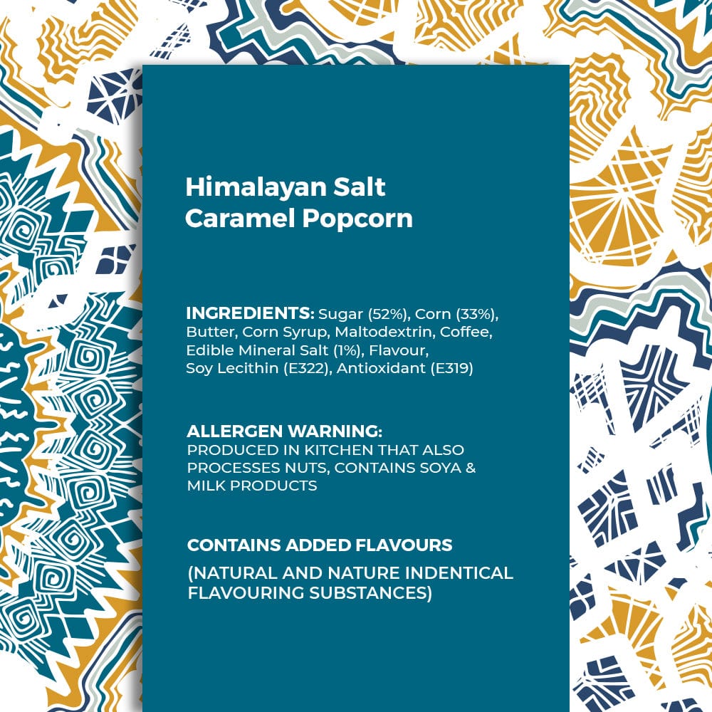 4700bc Himalayan Salt Caramel gourmet popcorn ingredient information