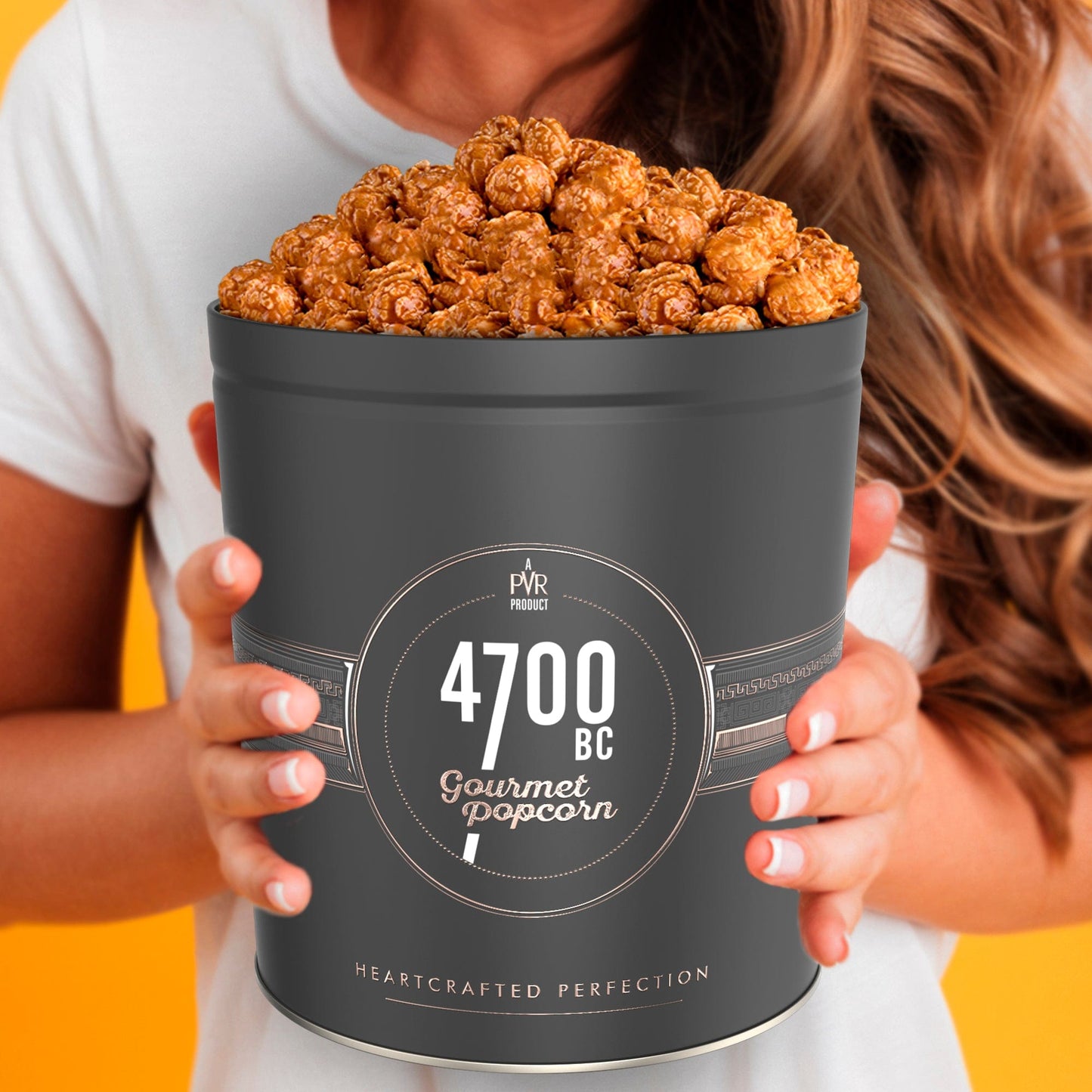 Large sized 4700BC Himalayan salt caramel popcorn, perfect for those seeking extra indulgence