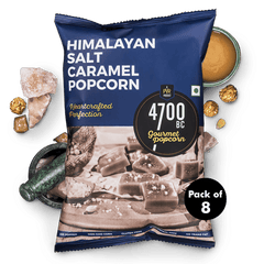 Himalayan Salt Caramel Popcorn, Pouch (Pack of 8, 125g)