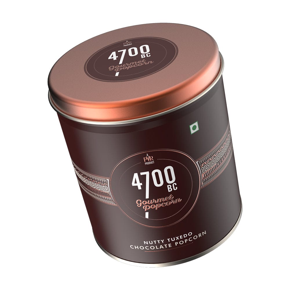 4700BC Nutty Tuxedo Chocolate Popcorn Tin Side