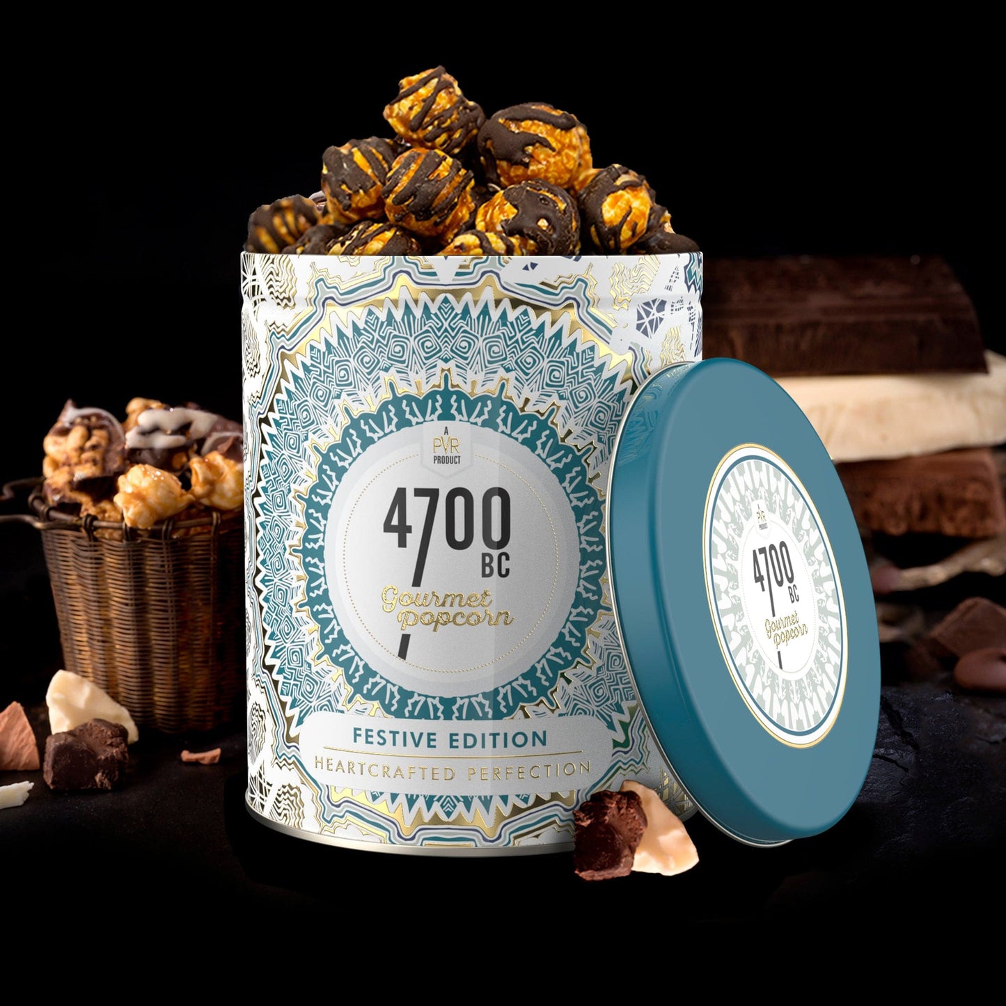 4700BC tiramisu chocolate gourmet popcorn with ingredients