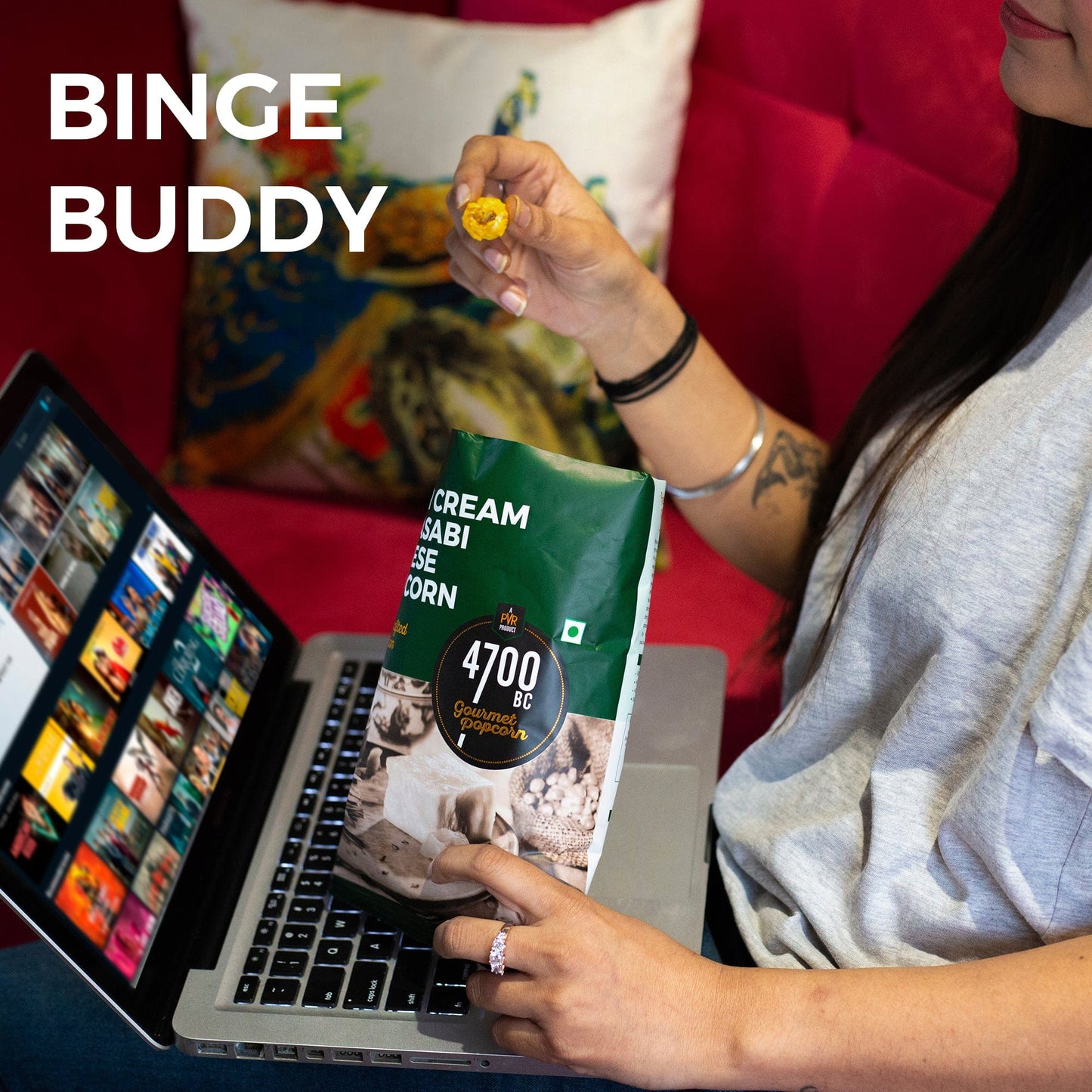 4700BC sour cream and wasabi cheese popcorn is the best binge buddy for your movie nights