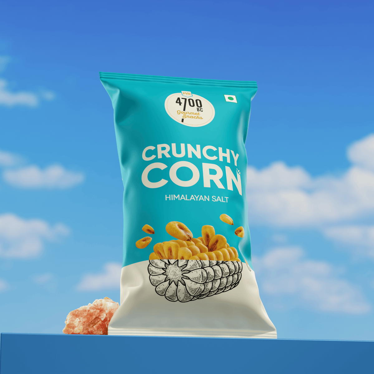 Crunchy Corn, Himalayan Salt Pouch (Pack of 8, 45g)