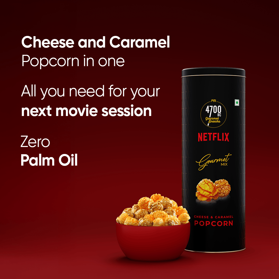 4700BC Netflix Cheese & Caramel Popcorn Tin (Pack of 2,50g)