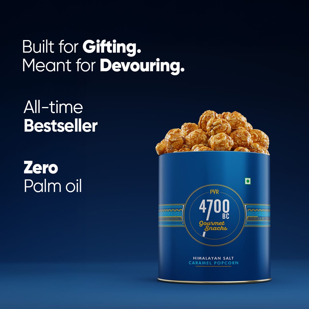 Himalayan Salt Caramel Popcorn, Tin, 125g