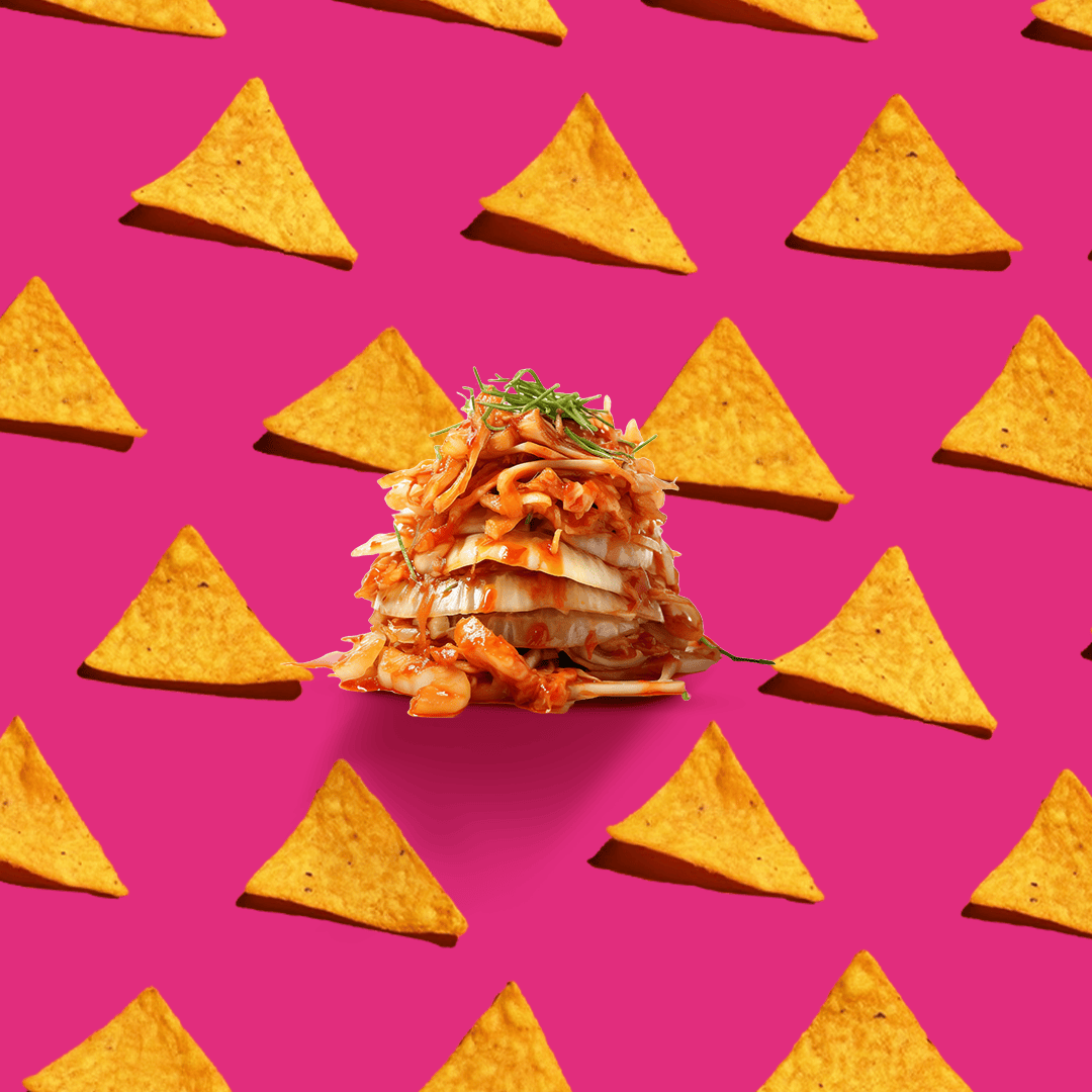 Nachos, Korean Kimchi (Pack of 8, 60g)