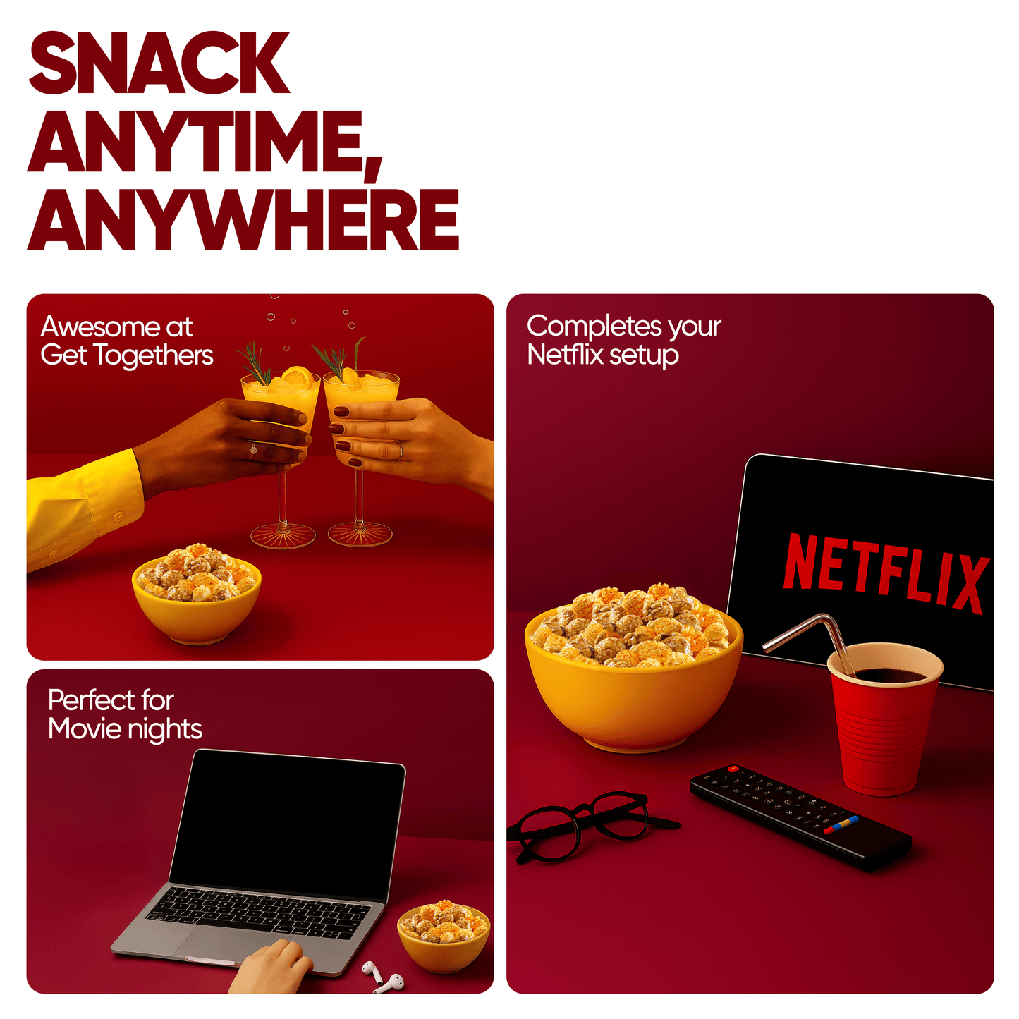 4700BC Netflix Cheese & Caramel Popcorn Tin (Pack of 2,50g)