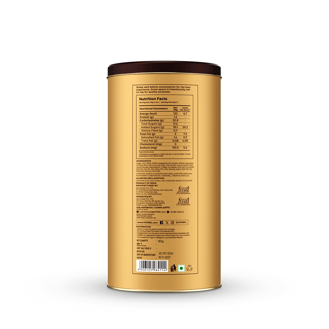 Nutty Tuxedo Chocolate Popcorn Tin, (Pack of 2, 80g)
