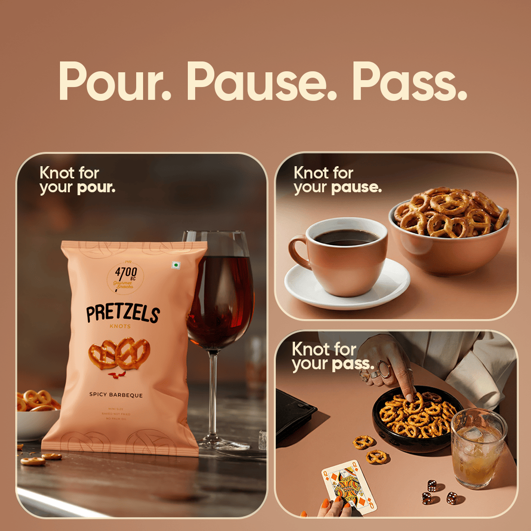 Spicy Barbeque Pretzels (Pack of 12, 50g)