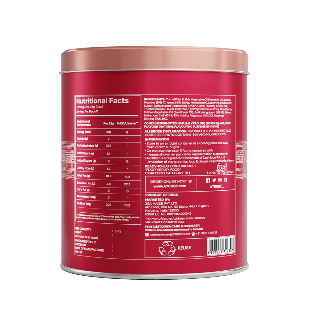 Hawaiian BBQ Cheese Popcorn, Tin, 50g