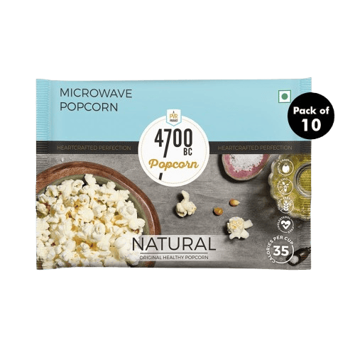 Microwave Natural Popcorn (Pack of 10)