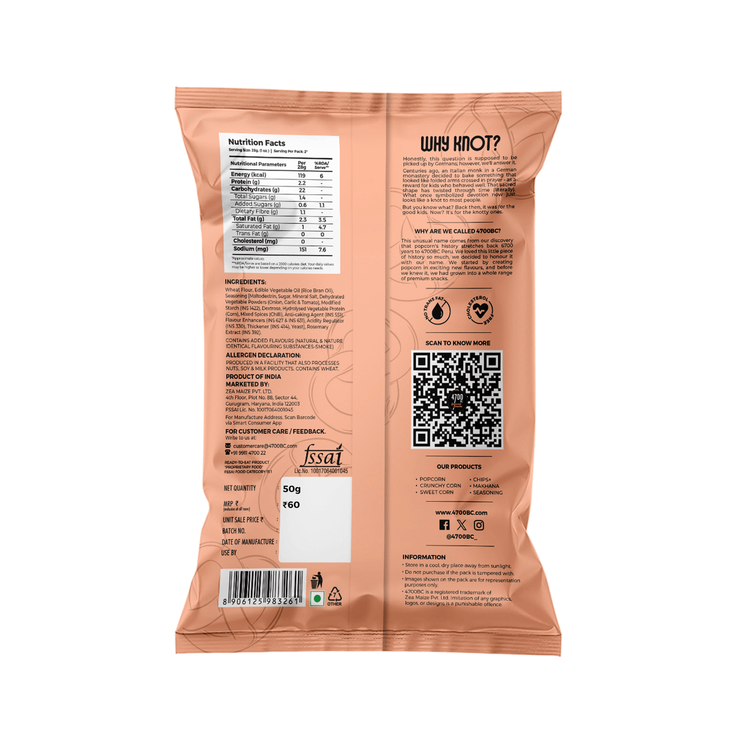 Assorted Pretzels (Pack of 12, 50g)