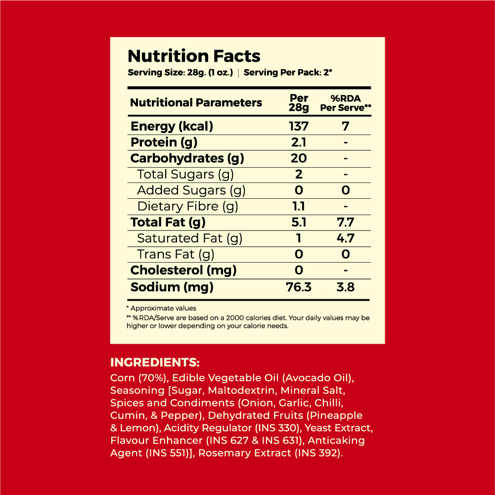 Nachos, Pineappple Salsa (Pack of 8, 60g)