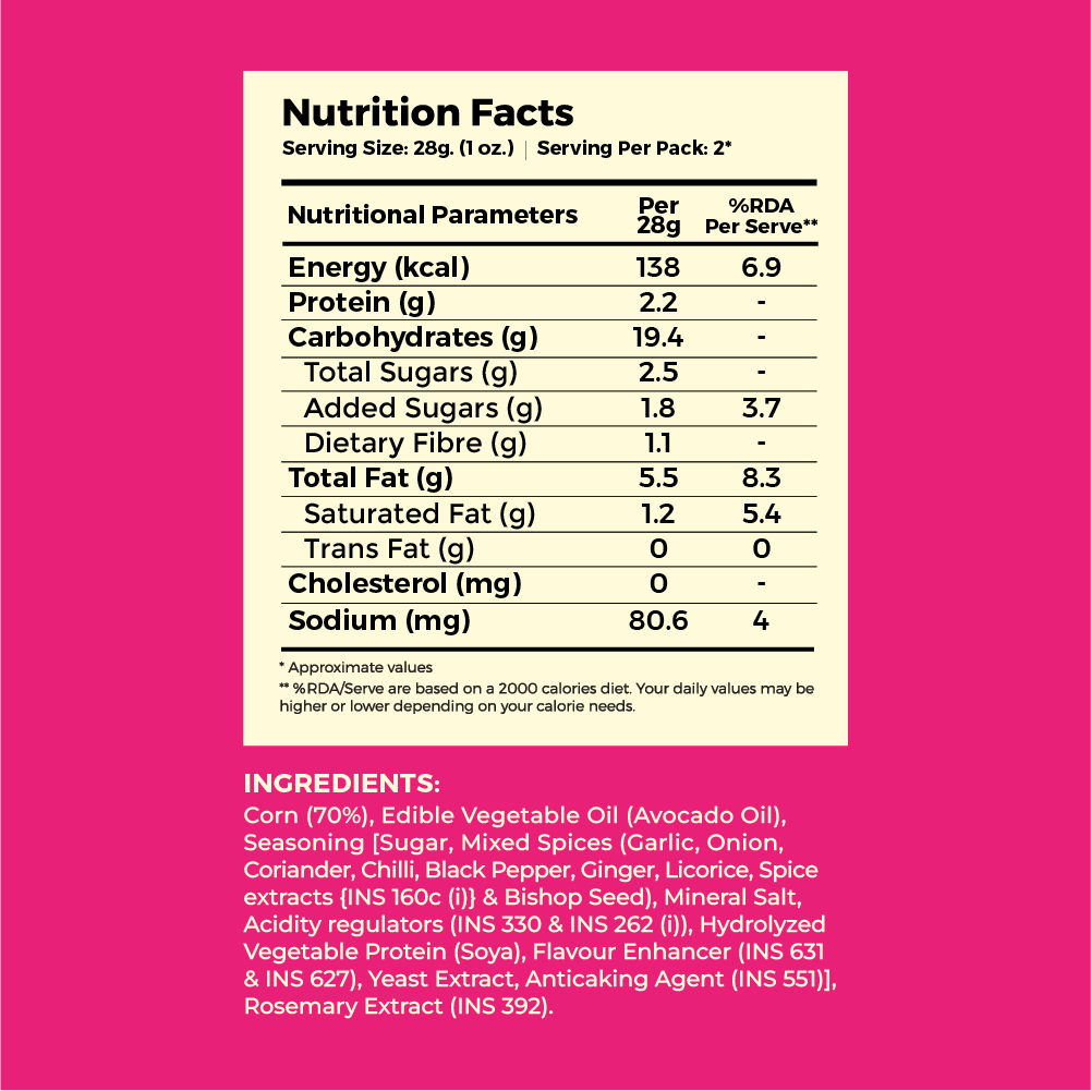 Nachos, Korean Kimchi (Pack of 8, 60g)