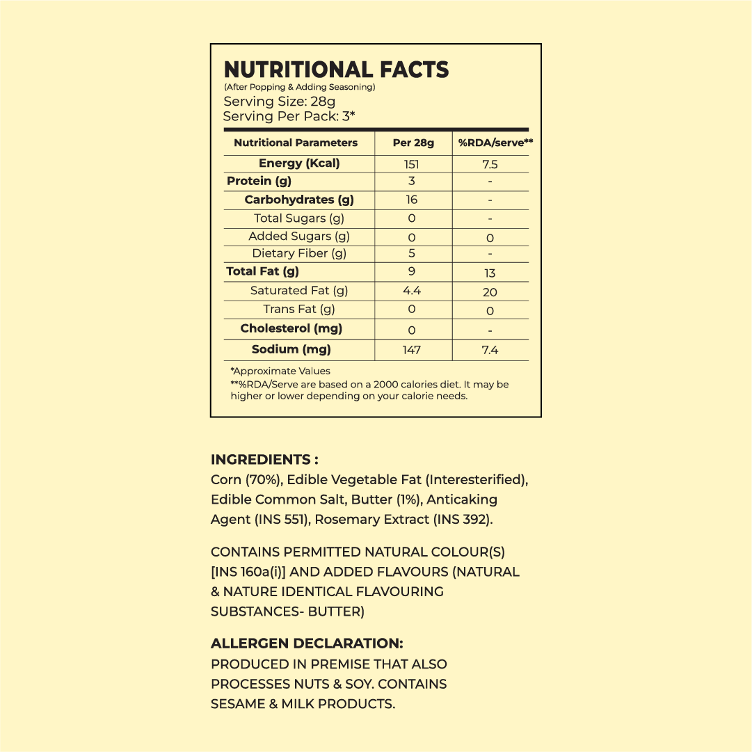 Microwave Butter Popcorn (Pack of 10)