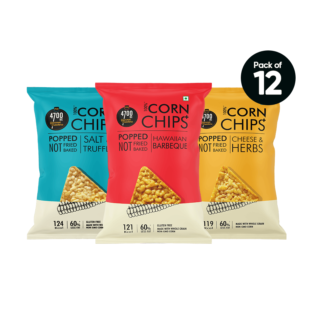 Chips+, Assorted Flavours (Pack of 12)