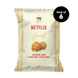 4700BC x Netflix, Gourmet, Cheese & Caramel  Popcorn, 50g (Pack of 6)