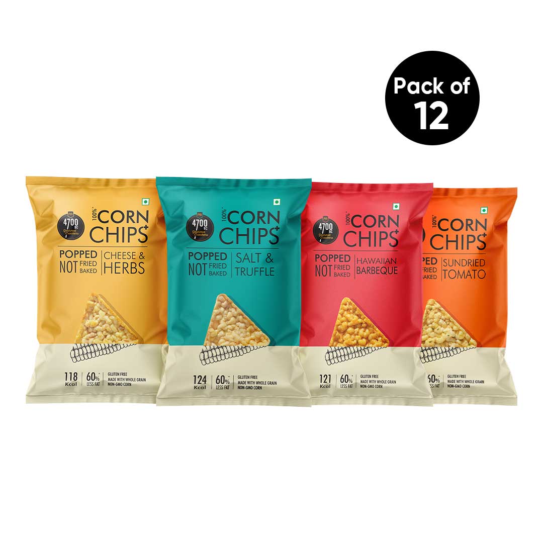 Chips+, Assorted Flavours (Pack of 12)