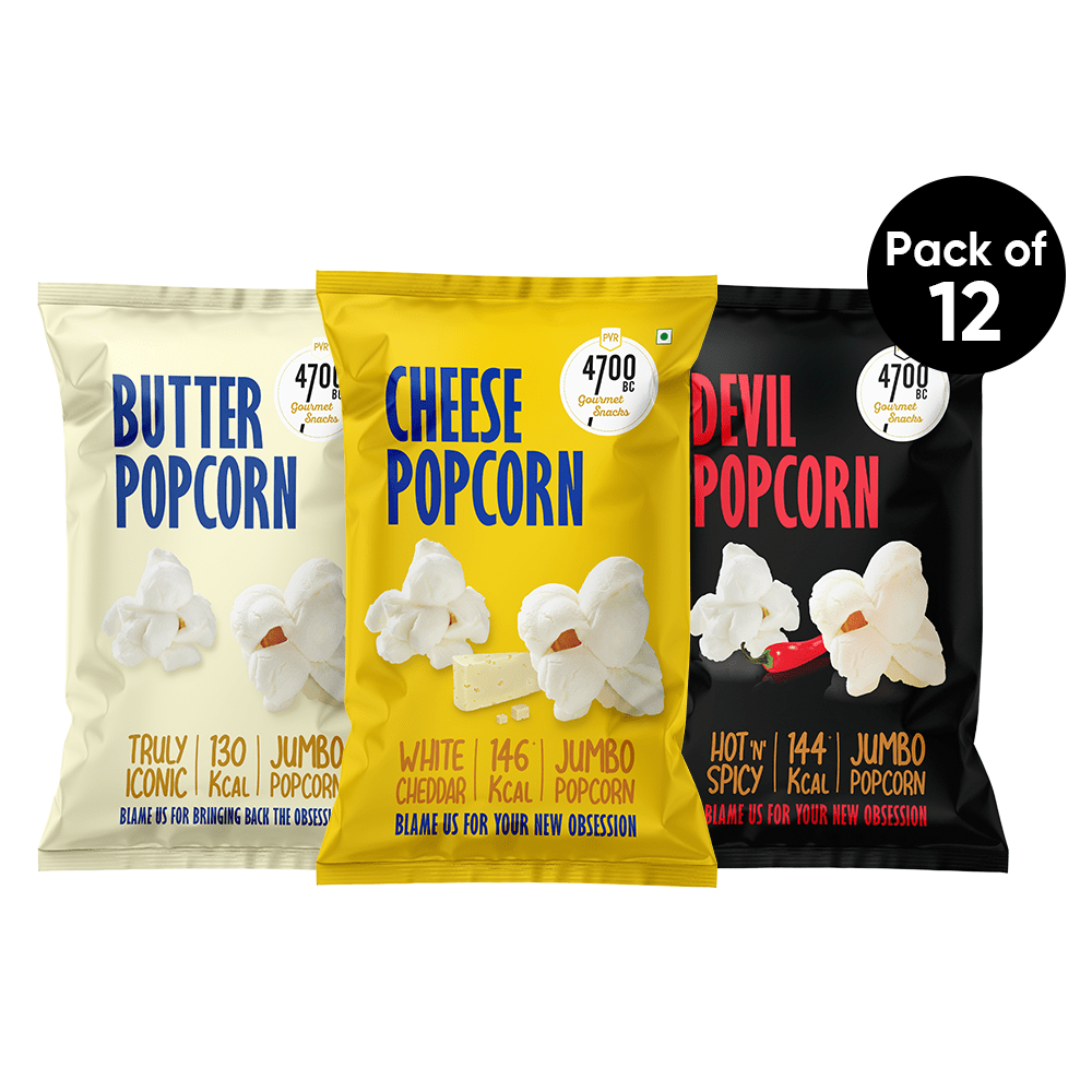 Assorted Jumbo Popcorn (Pack of 12) 4700BC