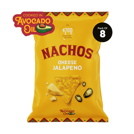 Nachos, Cheese Jalapeno (Pack of 8, 60g)