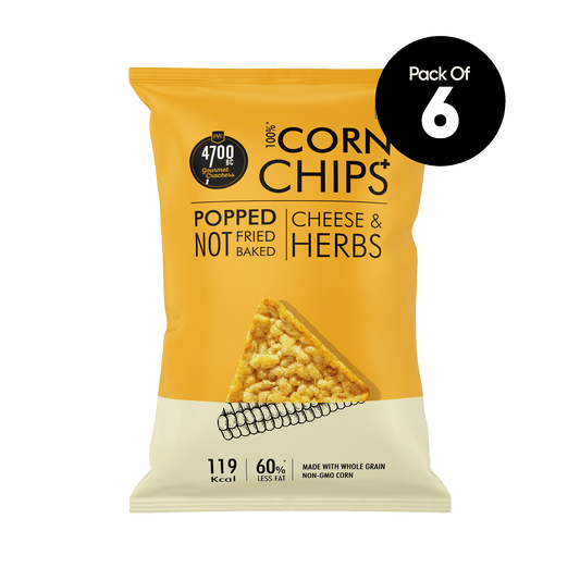 Cheese & Herbs Chips+, (Pack of 6, 55g)