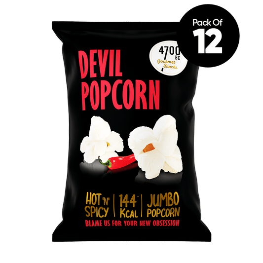 Devil Jumbo Popcorn, Pouch (Pack of 12, 50g)