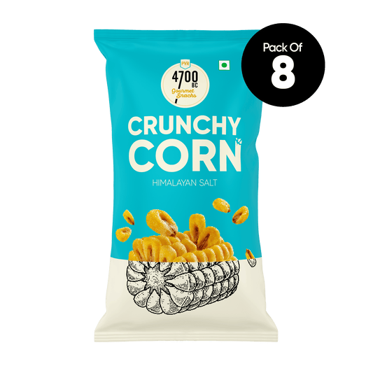 Crunchy Corn, Himalayan Salt Pouch (Pack of 8, 45g)