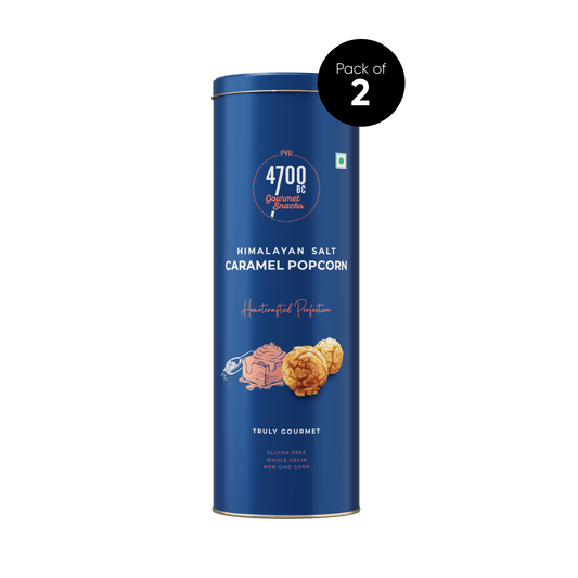 Himalayan Salt Caramel Popcorn Tin (Pack of 2, 70g)