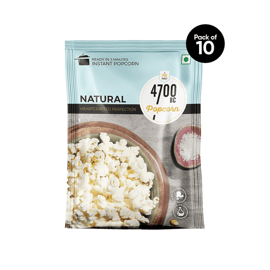 Instant Natural Popcorn (Pack of 10, 90g)