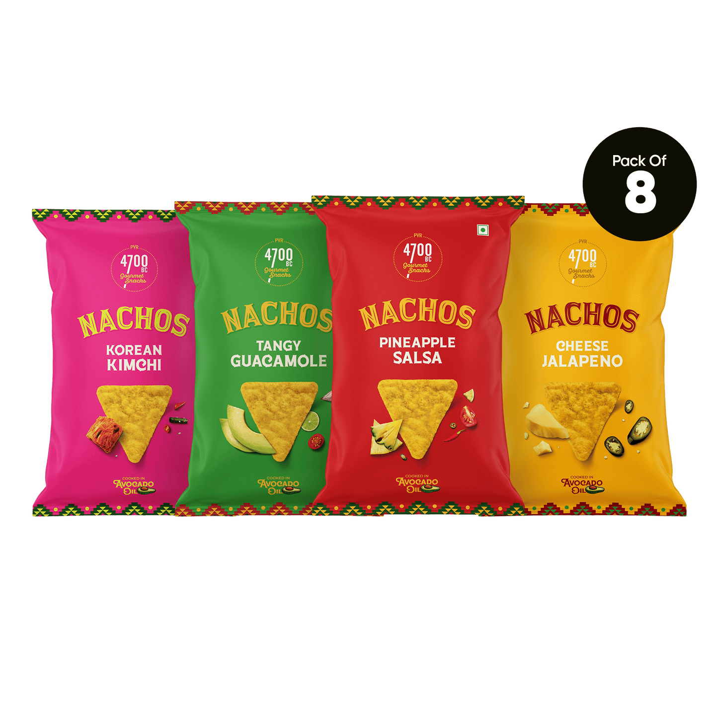 Assorted Nachos (Pack of 8, 60g)