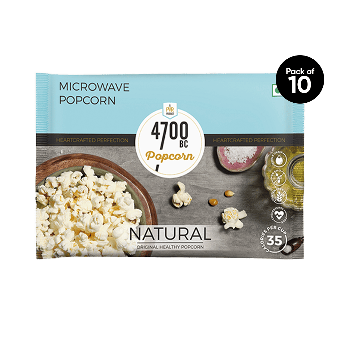 Microwave Natural Popcorn (Pack of 10)