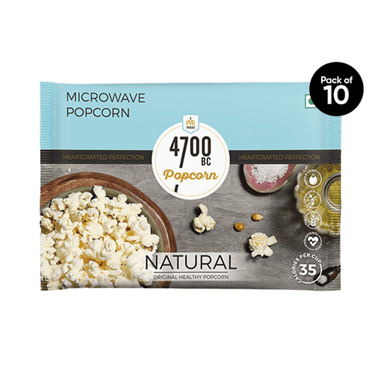 Microwave Natural Popcorn (Pack of 10)