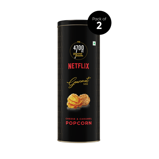 4700BC Netflix Cheese & Caramel Popcorn Tin (Pack of 2,50g)