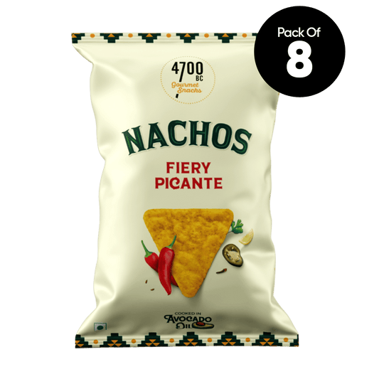 Nachos, Fiery Picante Nachos (Pack of 8, 60g)