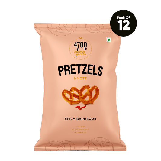 Spicy Barbeque Pretzels (Pack of 12, 50g)