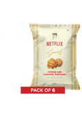 4700BC x Netflix, Cheese & Caramel Gourmet Popcorn, 50g (Pack of 6)