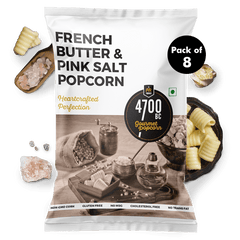 French Butter & Pink Salt Popcorn, Pouch (Pack of 8, 90g)