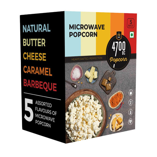 Buy India’s favourite gourmet popcorn at 4700BC. Select from chocolate popcorn, cheese popcorn, caramel popcorn,butter popcorn, microwave popcorn, BBQ popcorn and other delightful popcorn flavors. Explore sweet corn, crunchy corn, chips, protein pops, corn chips, and better-for-you snacks.