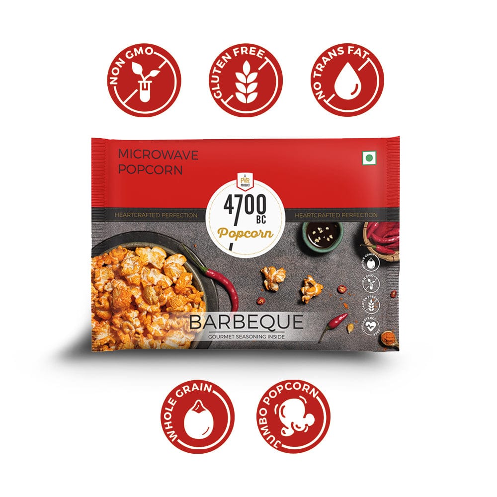 4700bc microwave BBQ popcorn nutrition tags