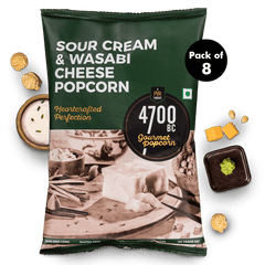 Sour Cream & Wasabi Cheese Popcorn, Pouch (Pack of 8, 75g)